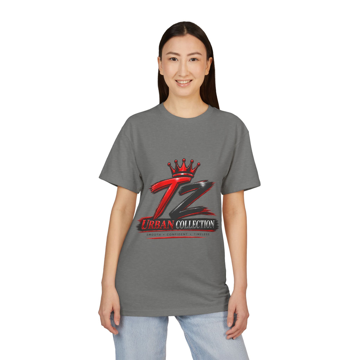TZ Urban Collection T-Shirt – Red & Black Crown Streetwear Tee