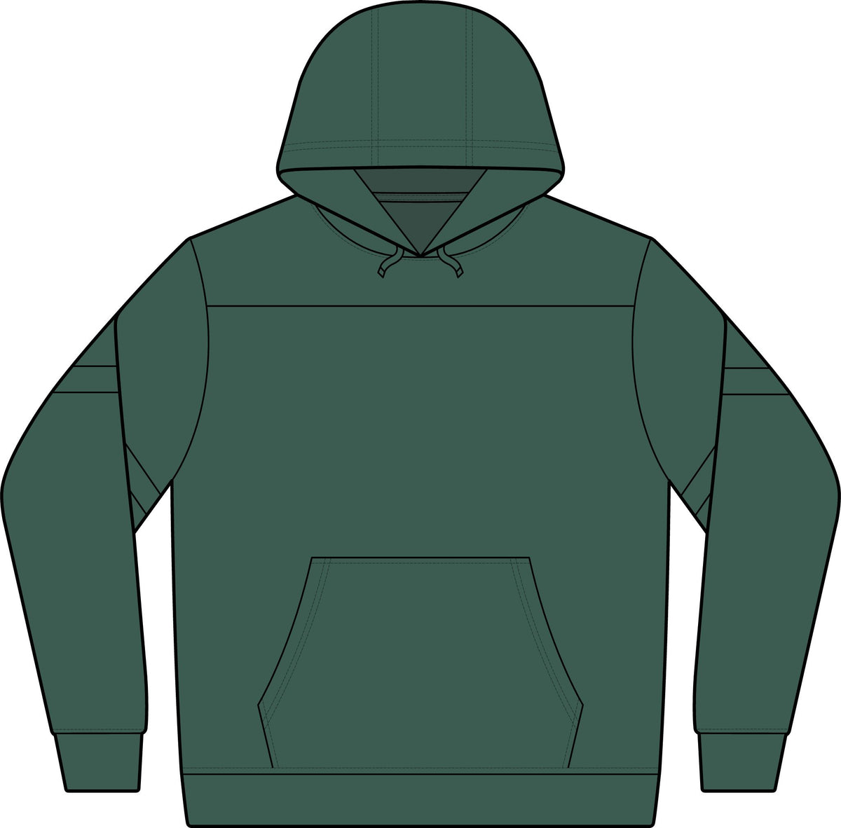 Colorblock Fleece Hoodie — Drive Pullover