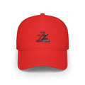 Crown Z Low Profile Baseball Cap – Red Embroidered Logo Hat