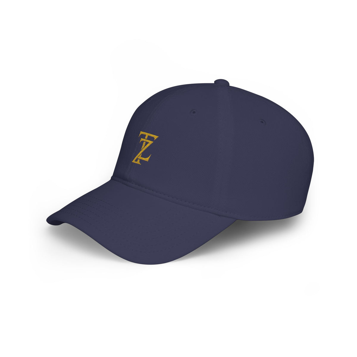 Embroidered 'Z' Low Profile Baseball Cap - Classic Gold Monogram Hat