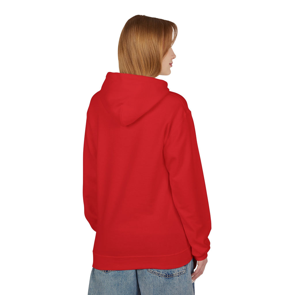 Z Lightning Graphic Hoodie — Red & Black Brushstroke Logo