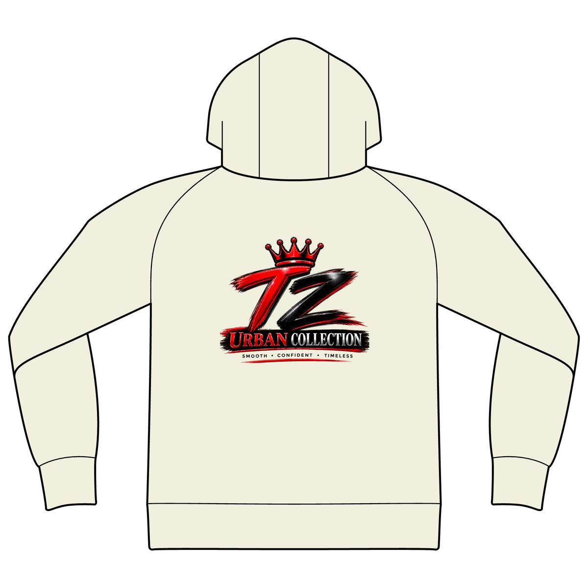 Urban Z Crown Logo Hoodie — Streetwear Pullover Hoodie
