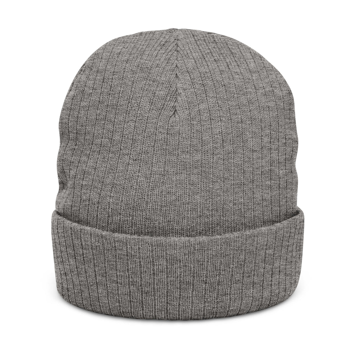 Embroidered King Crown Ribbed Beanie — Cozy Winter Hat