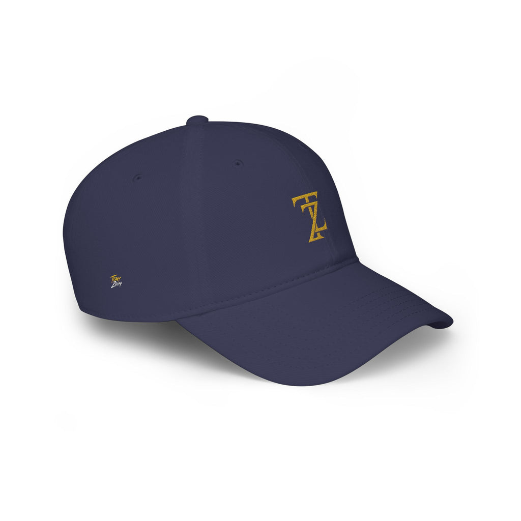Embroidered 'Z' Low Profile Baseball Cap - Classic Gold Monogram Hat