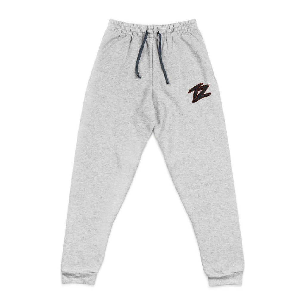Embroidered 'Z' Grey Joggers - Casual Cozy Sweatpants