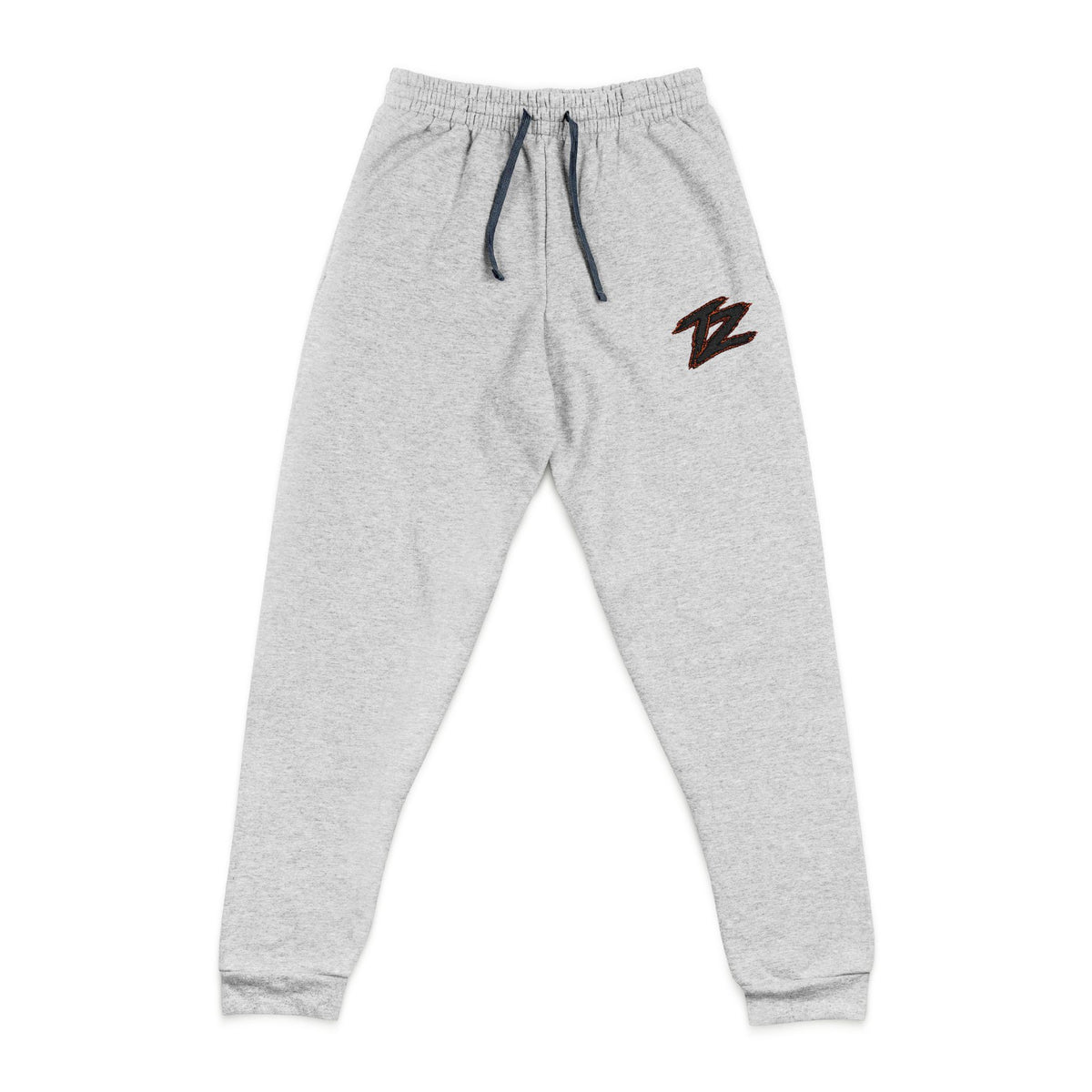Embroidered 'Z' Grey Joggers - Casual Cozy Sweatpants