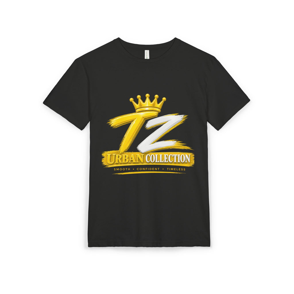 TZ Urban Collection Logo T-Shirt — Gold Crown Streetwear Tee