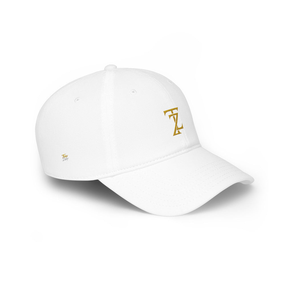 Embroidered 'Z' Low Profile Baseball Cap - Classic Gold Monogram Hat
