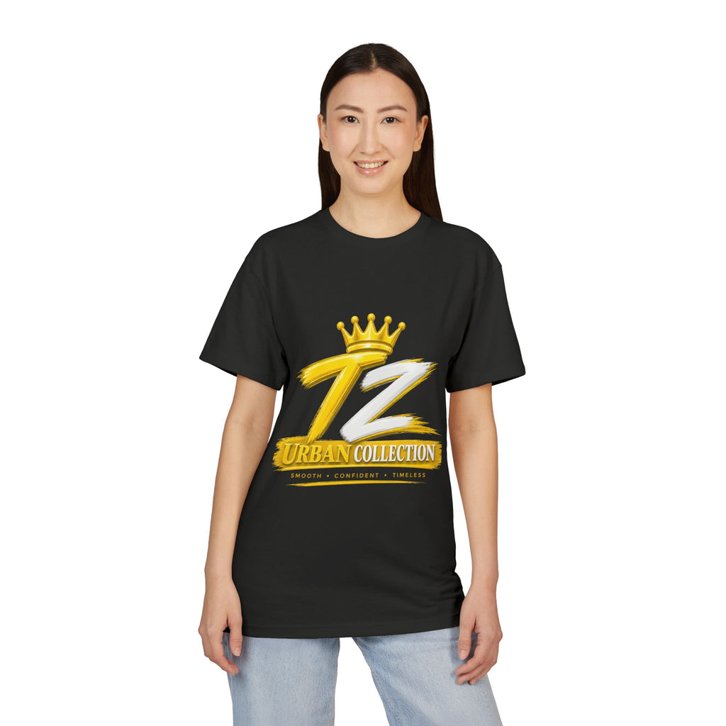 TZ Urban Collection Logo T-Shirt — Gold Crown Streetwear Tee