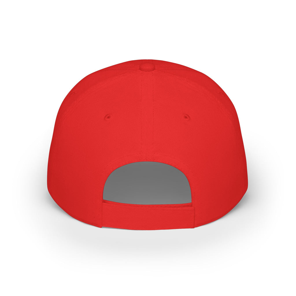 Red 'Z' Low Profile Baseball Cap – Minimalist Embroidered Logo Hat
