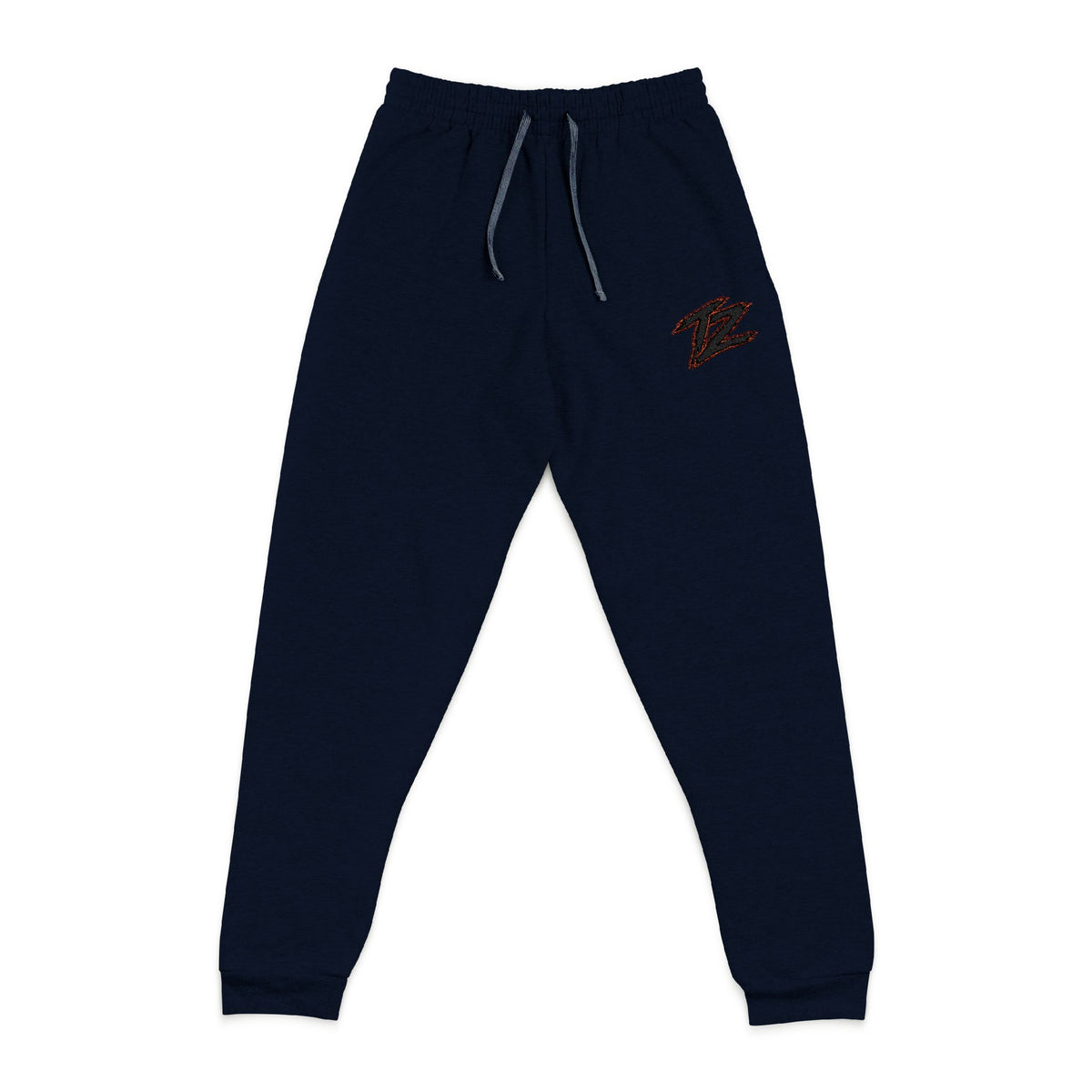 Embroidered 'Z' Grey Joggers - Casual Cozy Sweatpants