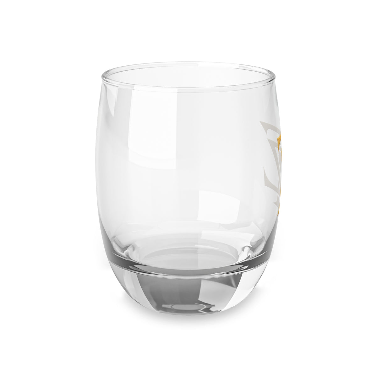 Monogrammed Whiskey Glass – Gold ‘TZ’ Initials Engraved