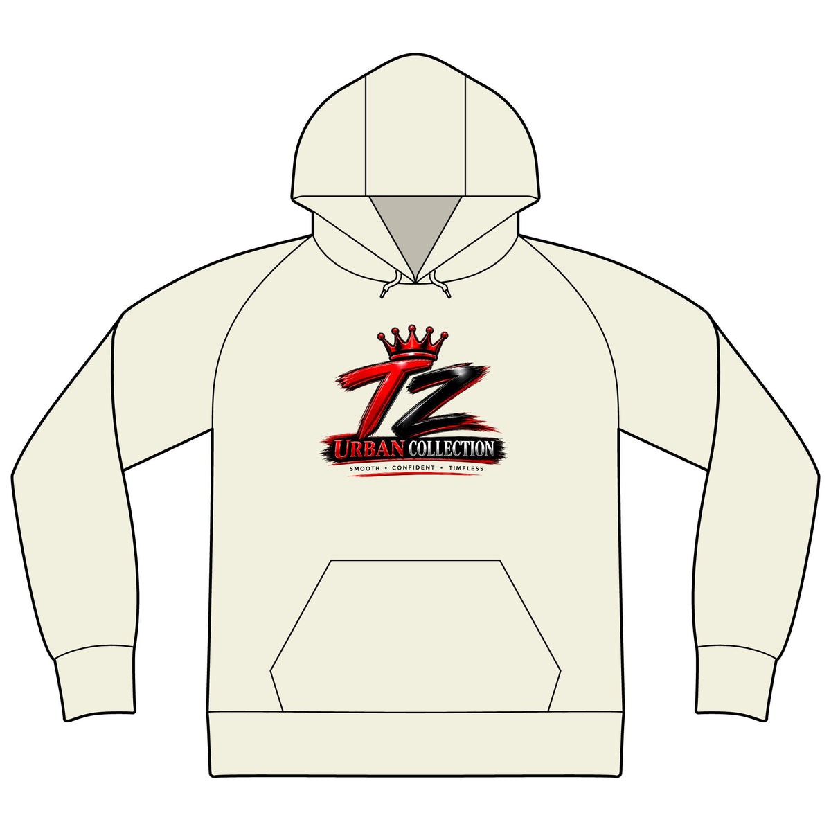 Urban Z Crown Logo Hoodie — Streetwear Pullover Hoodie