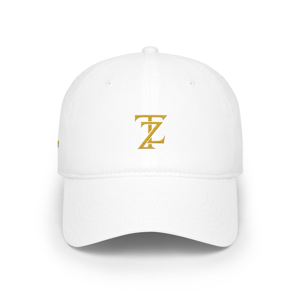 Embroidered 'Z' Low Profile Baseball Cap - Classic Gold Monogram Hat