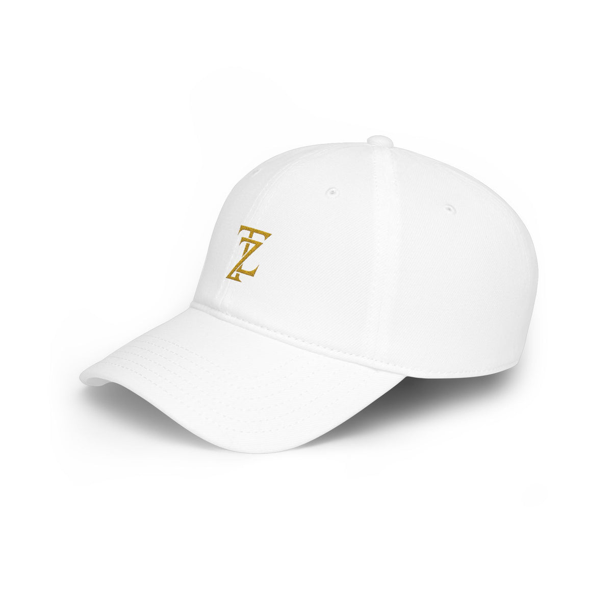 Embroidered 'Z' Low Profile Baseball Cap - Classic Gold Monogram Hat