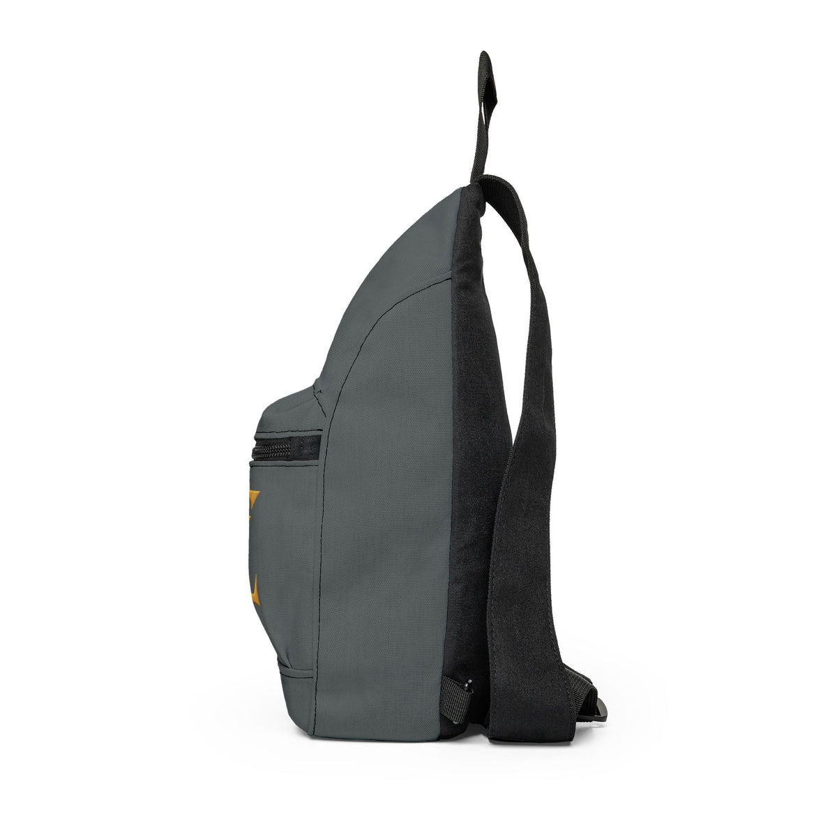 Monogram TZ Sling Bag – Compact Crossbody Daypack with Dual Zipper Pockets